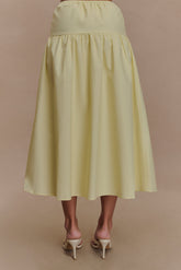 Amirah Midi Skirt - Lemon